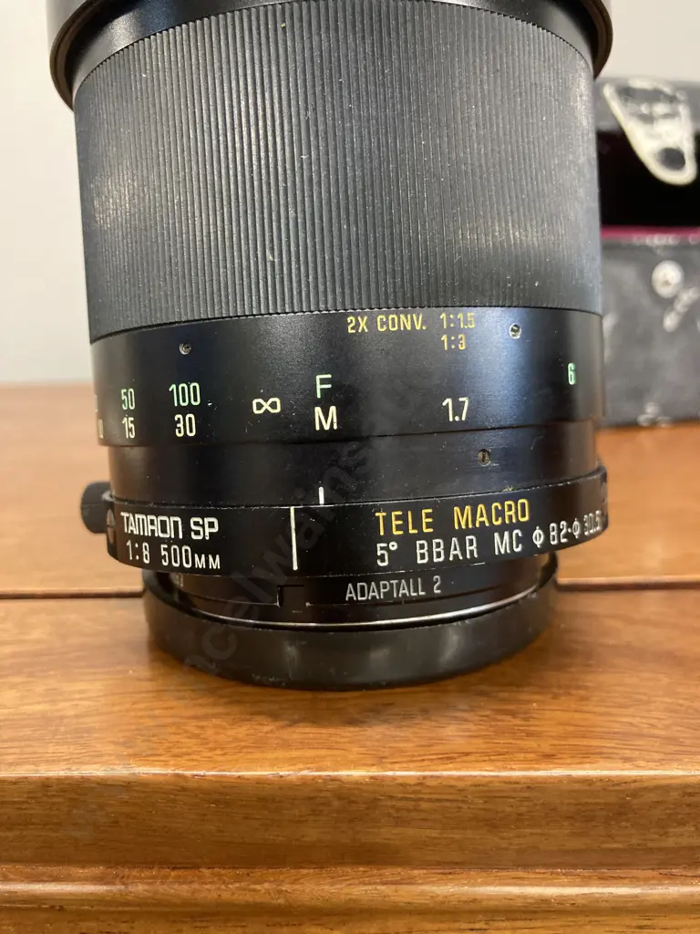 Tamron SP BBAR MC 500mm f/8 Tele Macro Mirror Lens, 55B No924083, With Hood, Tamron Case, 5 x Filters In Moulded Case, Image 1++